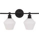 Rochester 2 Light 19 inch Black Wall sconce Wall Light