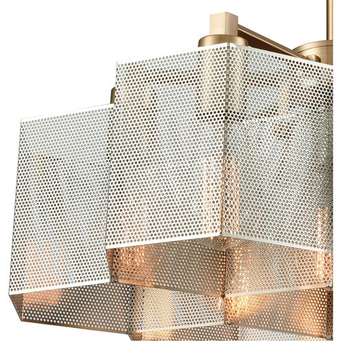 Arcadia 7 Light 20 inch Satin Brass Chandelier Ceiling Light