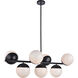 Oyster Bay 7 Light 18 inch Black Pendant Ceiling Light