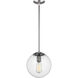 Abington 1 Light 10 inch Satin Aluminum Pendant Ceiling Light