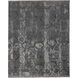 Colebrookdale 120 X 96 inch Gray and Gray Area Rug, Wool and Silk