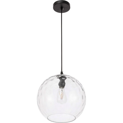 Pittsfield 1 Light 12 inch Black Pendant Ceiling Light