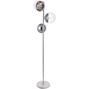 Oyster Bay 66 inch 40 watt Chrome Floor Lamp Portable Light