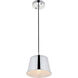 Dickinson 1 Light 7.9 inch Chrome Pendant Ceiling Light