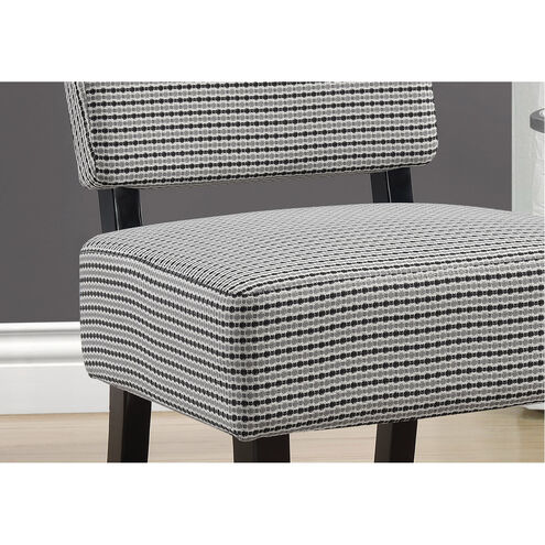 Bensalem Light Grey and Black Accent Chair