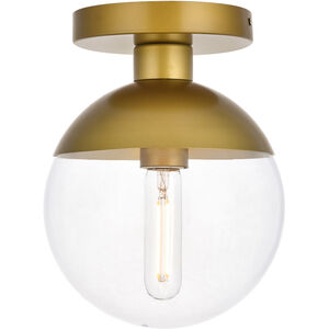 Oyster Bay 1 Light 8 inch Brass Flush Mount Ceiling Light