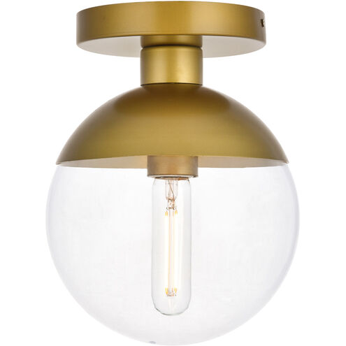 Oyster Bay 1 Light 8 inch Brass Flush Mount Ceiling Light