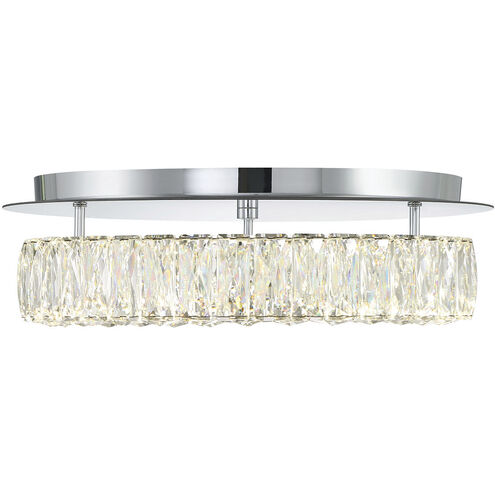 Dickinson 1 Light 18 inch Chrome Flush Ceiling Light