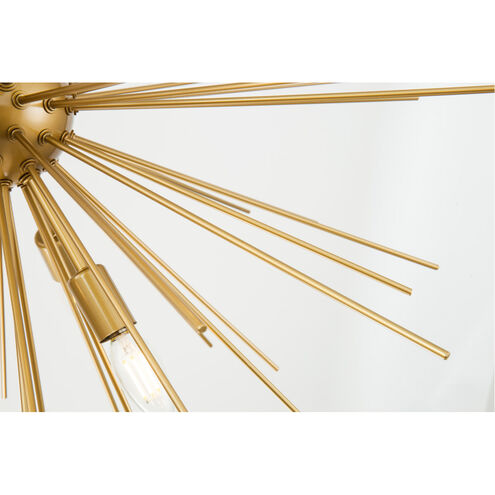 Esopus 8 Light 30 inch Brass Pendant Ceiling Light