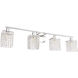 Adams 4 Light 36 inch Chrome Wall sconce Wall Light