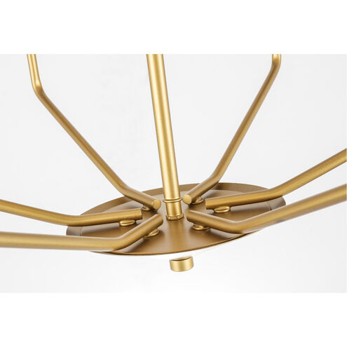 Geneseo 6 Light 22 inch Brass Pendant Ceiling Light