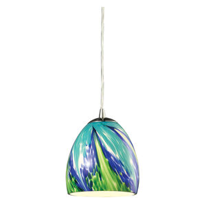 Evans 1 Light 6 inch Satin Nickel Mini Pendant Ceiling Light