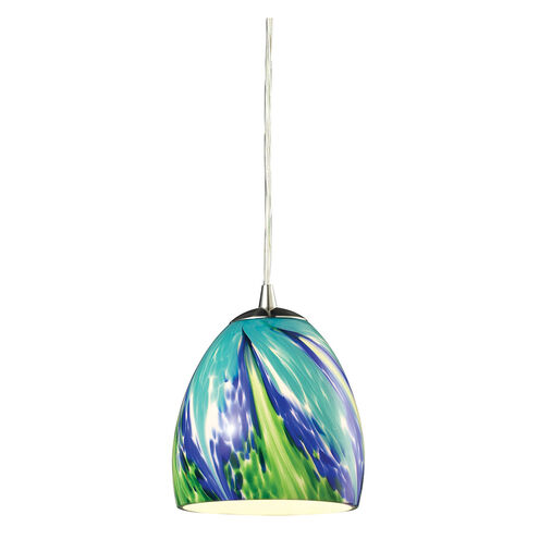 Evans 1 Light 6 inch Satin Nickel Mini Pendant Ceiling Light