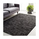 Haverford 94 X 28 inch Black/Light Gray/White/Medium Gray Rugs, Polypropylene and Polyester