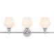 Rochester 3 Light 28 inch Chrome Wall sconce Wall Light