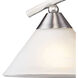 Middletown 3 Light 25 inch Satin Nickel with White Marbleized Vanity Light Wall Light