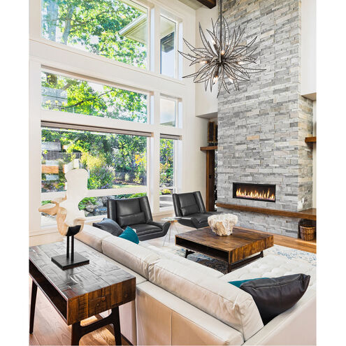 Newark 11 Light 34 inch Dark Graphite Chandelier Ceiling Light