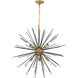 Esopus 8 Light 30 inch Brass and Black Pendant Ceiling Light