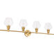 Rochester 4 Light 38 inch Brass Wall sconce Wall Light
