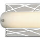 Florid LED 25 inch Silver with Matte Nickel Vanity Light Wall Light