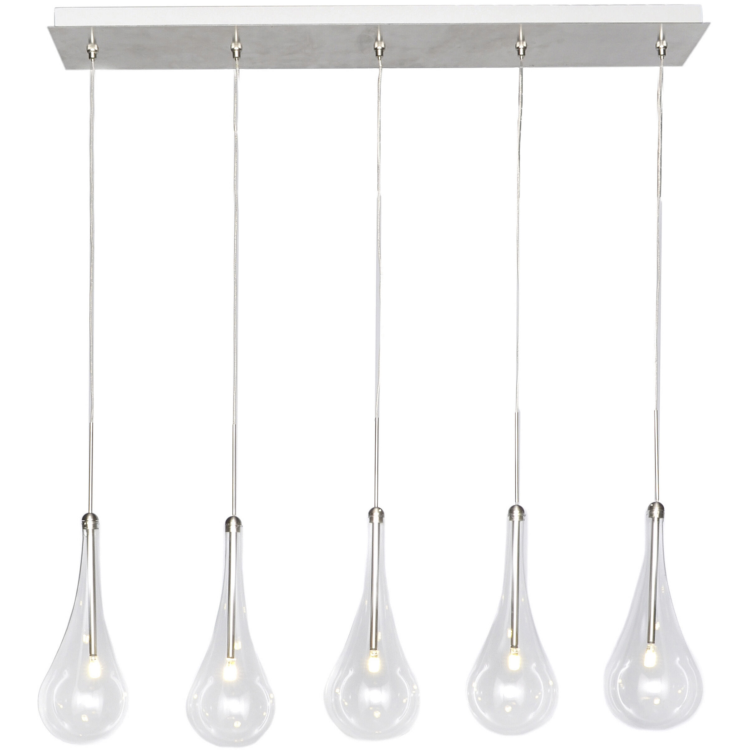Collier LED 31.5 inch Polished Chrome Linear Pendant Ceiling Light
