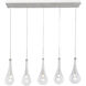 Collier LED 31.5 inch Polished Chrome Linear Pendant Ceiling Light