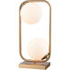 Polk 18 inch 40 watt Aged Brass Table Lamp Portable Light