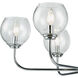 Glenolden 6 Light 35 inch Polished Chrome with Clear Chandelier Ceiling Light