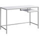 Exeter 48 X 22 inch White and Silver Computer Desk