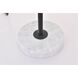 Sayre 20 inch 40 watt Black with White Marble Table lamp Portable Light