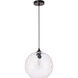 Pittsfield 1 Light 12 inch Black Pendant Ceiling Light