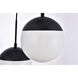 Oyster Bay 3 Light 18 inch Black Pendant Ceiling Light