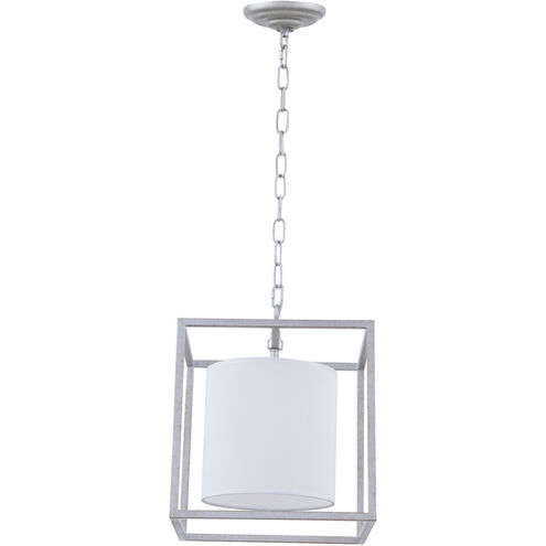 Franklin 1 Light 12 inch Vintage Silver Pendant Ceiling Light