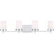 Reading 4 Light 34 inch Chrome Bath Vanity Wall Light