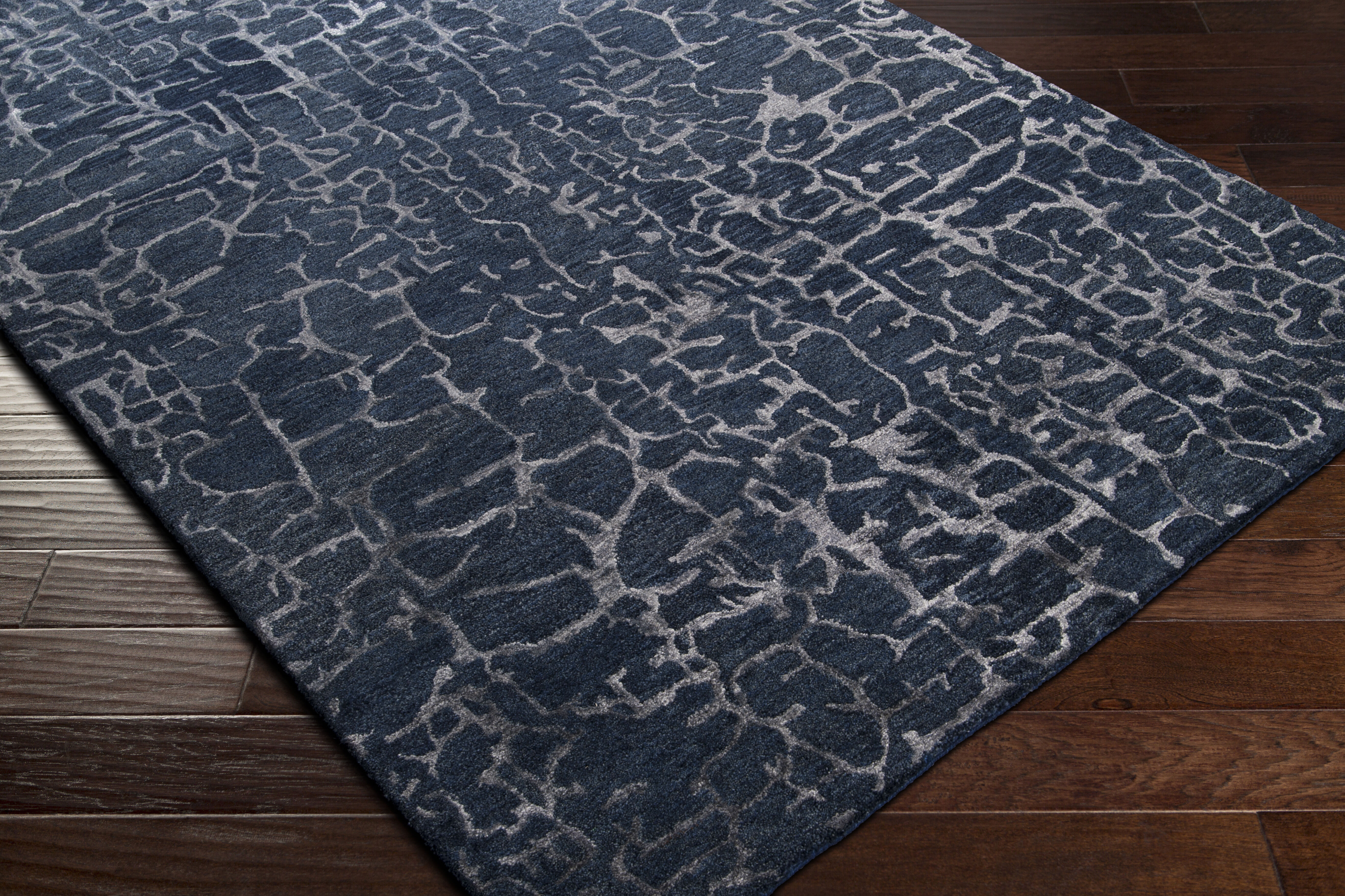 Utica 156 X 108 inch Dark Blue Rug, Rectangle