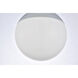 Oyster Bay 1 Light 8 inch Chrome Pendant Ceiling Light