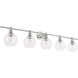 Syracuse 5 Light 47 inch Chrome Wall sconce Wall Light