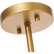 Monroe 2 Light 8 inch Brass Pendant Ceiling Light