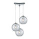 Poughkeepsie 3 Light 10 inch Polished Chrome Multi Pendant Ceiling Light, Configurable