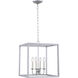 Oyster Bay 4 Light 16 inch Vintage Silver Pendant Ceiling Light