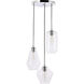 Rochester 3 Light 17 inch Chrome Pendant Ceiling Light