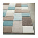 Colonie 91 X 63 inch Aqua Rug, Rectangle