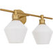 Rochester 2 Light 19 inch Brass Wall sconce Wall Light