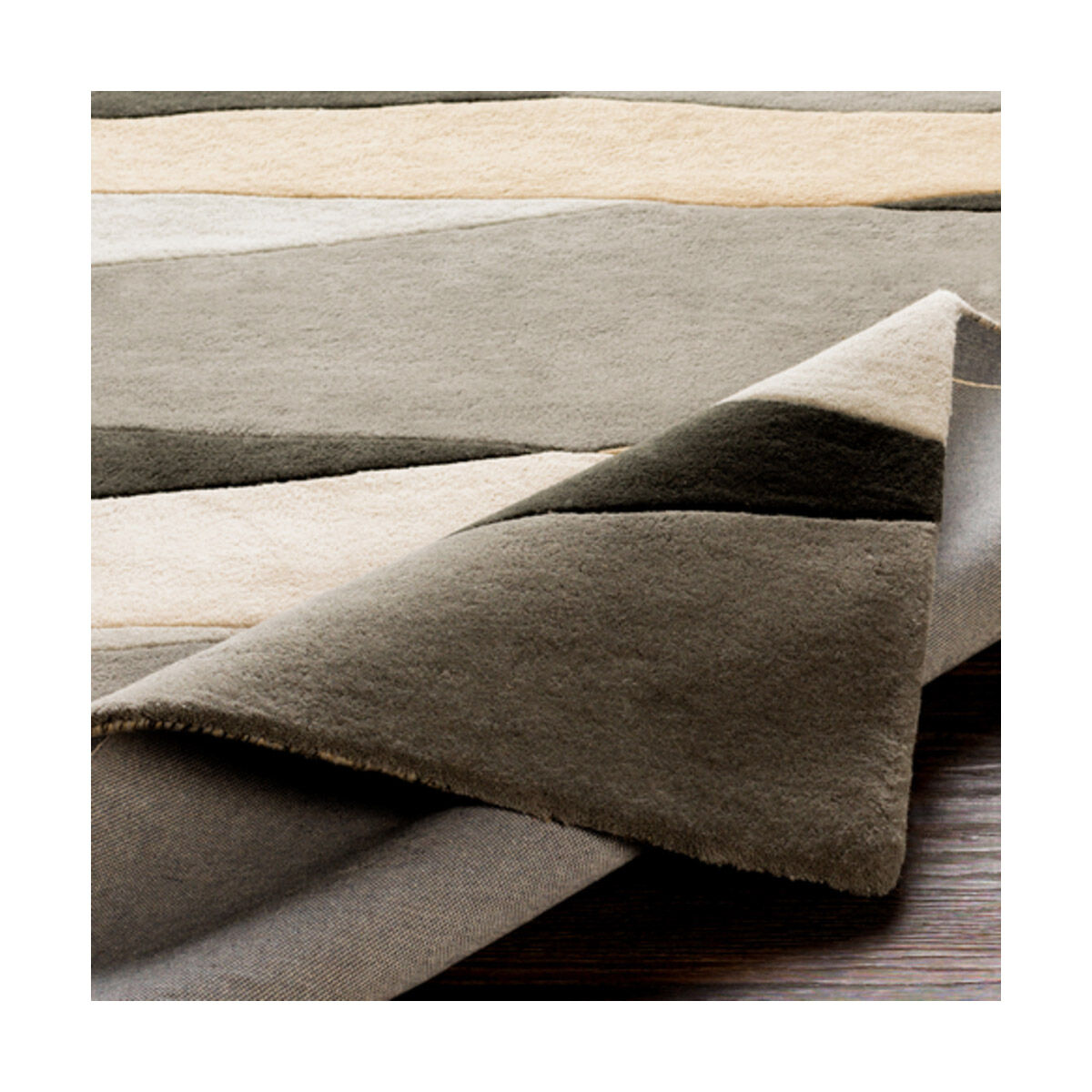 Philadelphia 72 X 48 inch Black/Cream/Taupe/Medium Gray/Butter Rugs, Wool