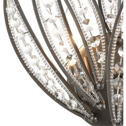 Newark 2 Light 12 inch Dark Graphite Sconce Wall Light