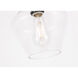 Rochester 1 Light 8 inch Black Flush Mount Ceiling Light
