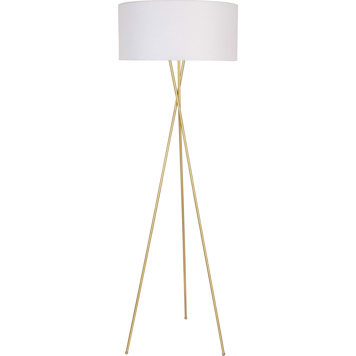 Moreau 66 inch 60 watt Brass Floor lamp Portable Light