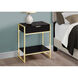 Seneca 24 X 20 inch Cappuccino and Gold Accent End Table or Night Stand