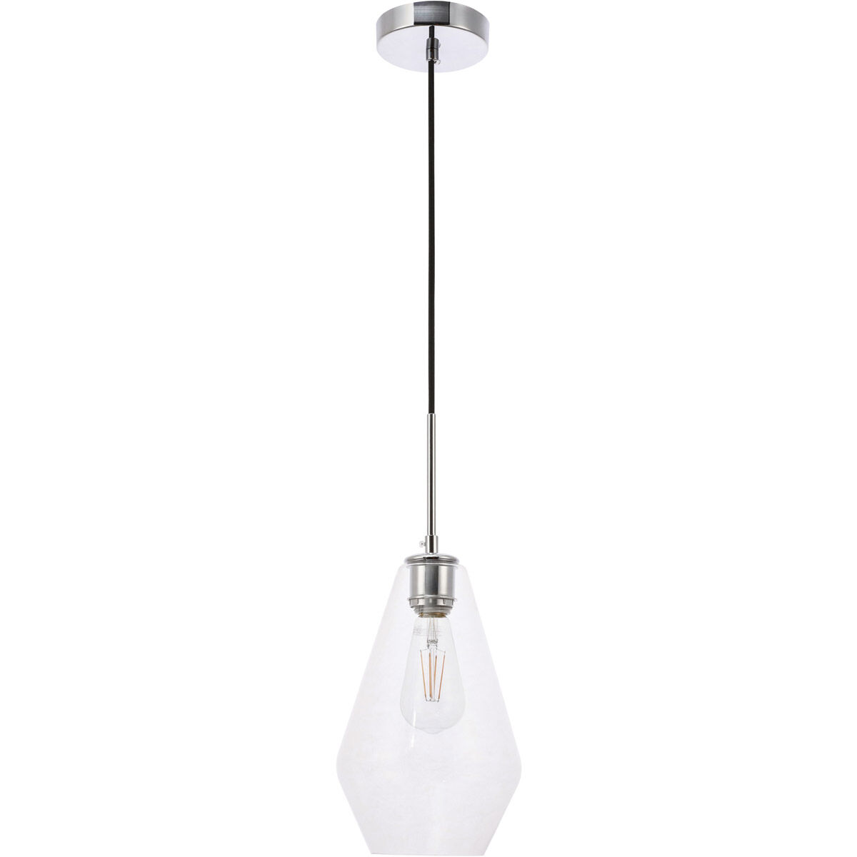 Rochester 1 Light 7 inch Chrome Pendant Ceiling Light