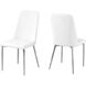 Plymouth White Dining Chair, 2-Piece Set